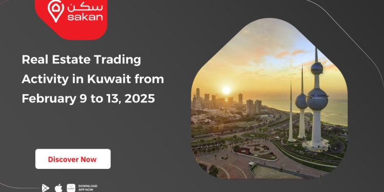 Real Estate Trading Activity in Kuwait from February 9 to 13, 2025